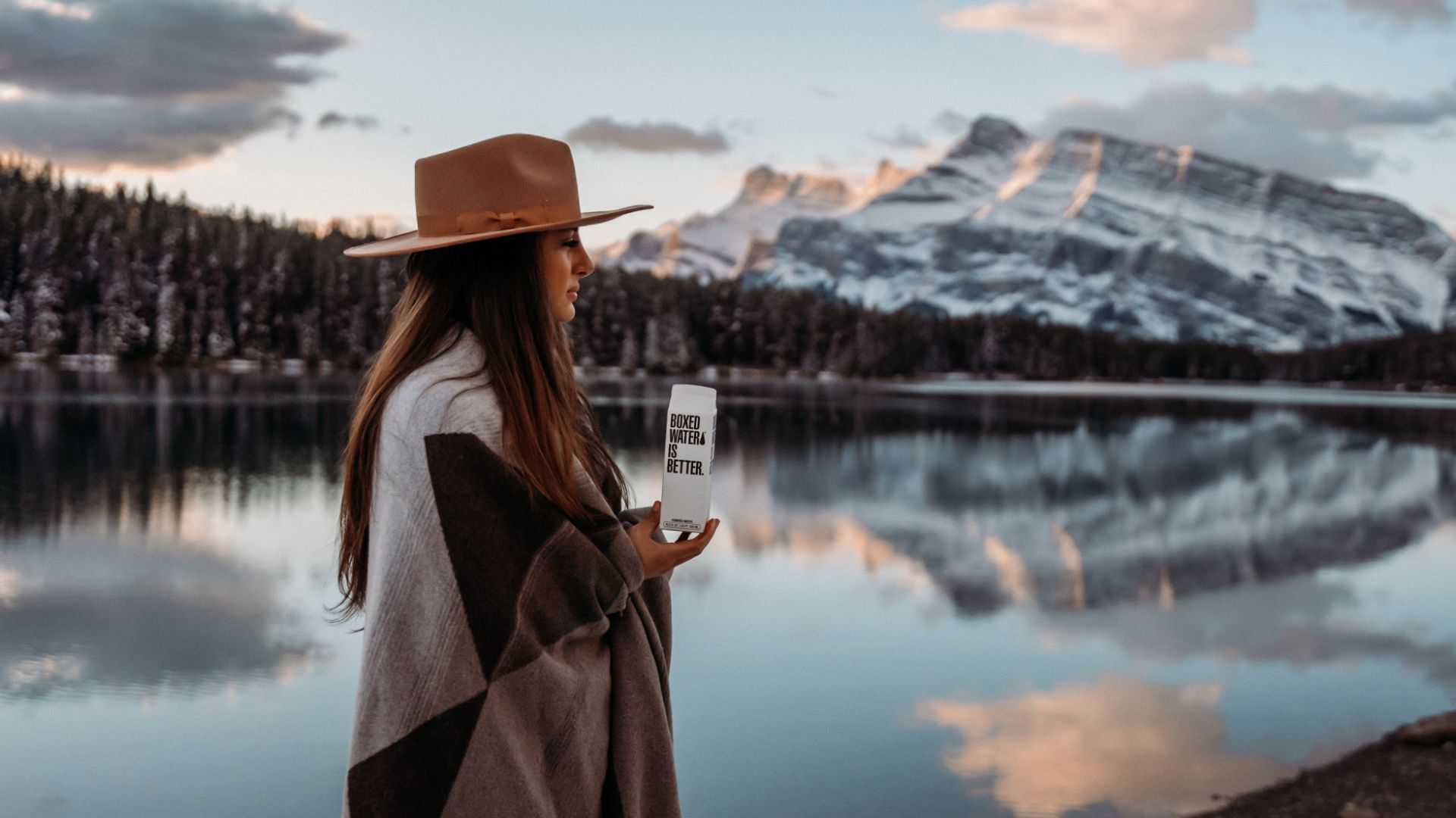 Women holding water bottle